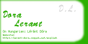 dora lerant business card